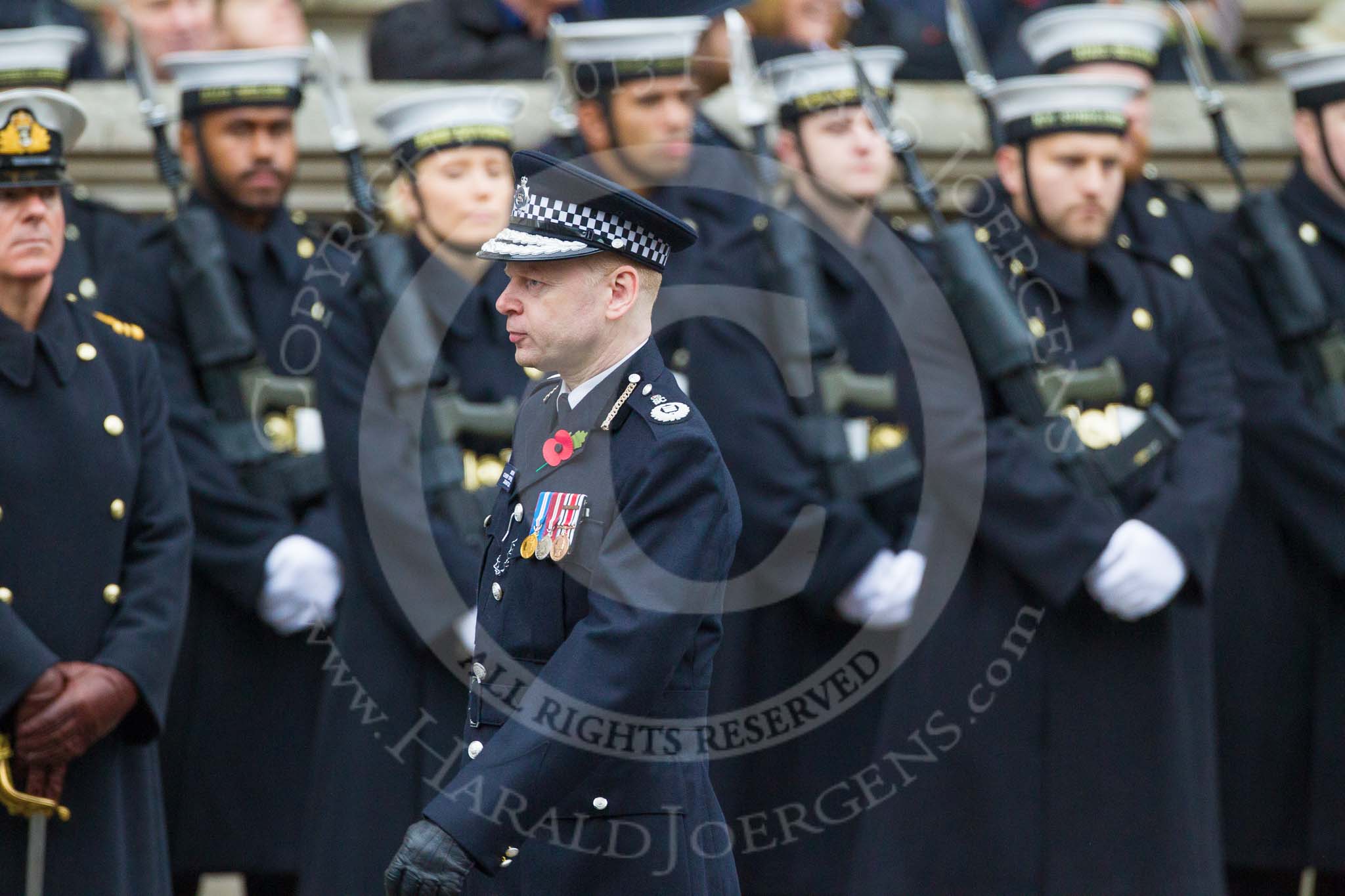 Remembrance Sunday at the Cenotaph 2015: Group M12, Metropolitan Special Constabulary.
Cenotaph, Whitehall, London SW1,
London,
Greater London,
United Kingdom,
on 08 November 2015 at 12:15, image #1475