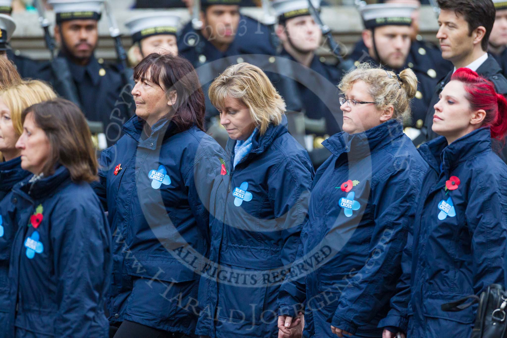 Remembrance Sunday at the Cenotaph 2015: Group M26, The Blue Cross.
Cenotaph, Whitehall, London SW1,
London,
Greater London,
United Kingdom,
on 08 November 2015 at 12:18, image #1606