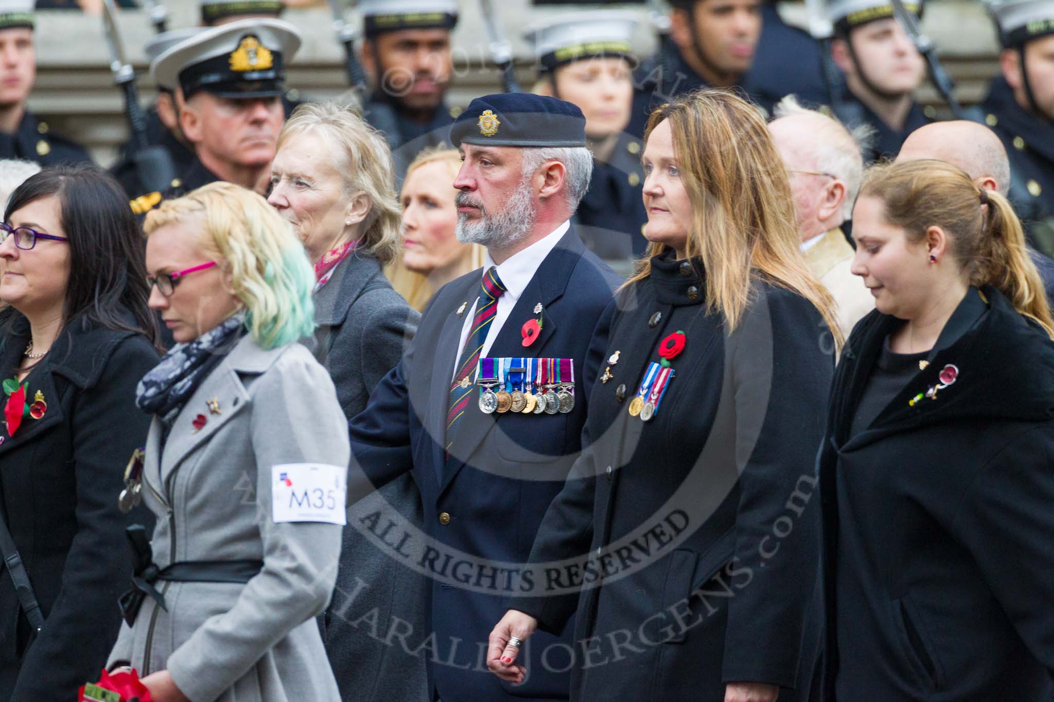 Remembrance Sunday at the Cenotaph 2015: Group M35, TRBL Women's Section.
Cenotaph, Whitehall, London SW1,
London,
Greater London,
United Kingdom,
on 08 November 2015 at 12:18, image #1646