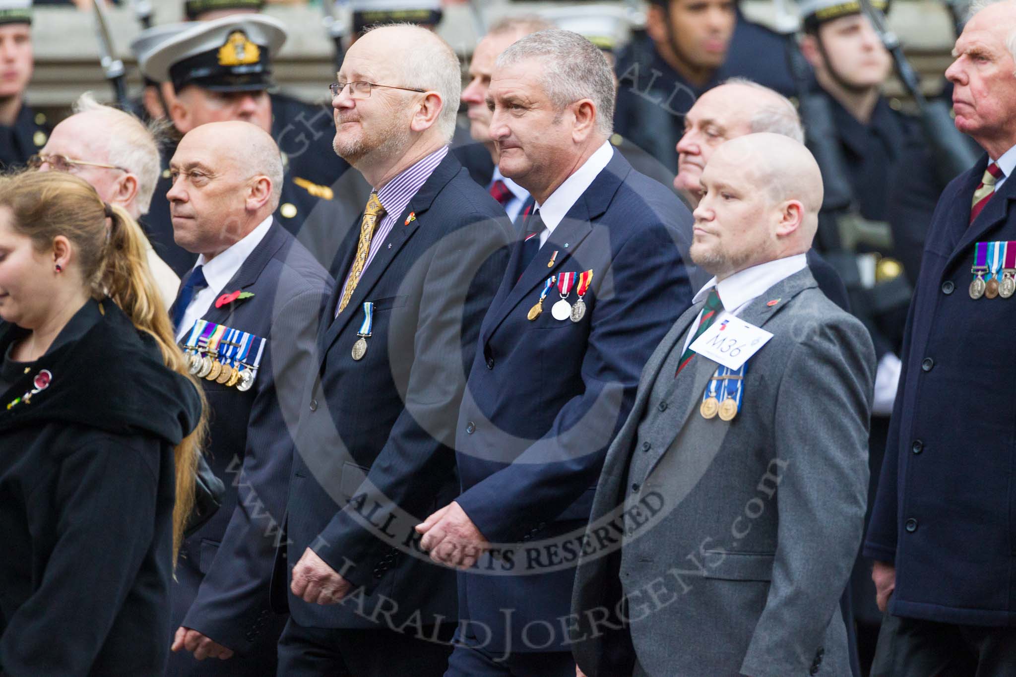Remembrance Sunday at the Cenotaph 2015: Group M36, Union Jack Club.
Cenotaph, Whitehall, London SW1,
London,
Greater London,
United Kingdom,
on 08 November 2015 at 12:18, image #1648