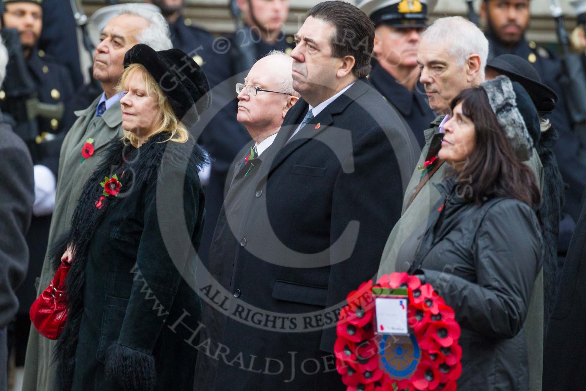 Remembrance Sunday at the Cenotaph 2015: Group M42, Rotary International.
Cenotaph, Whitehall, London SW1,
London,
Greater London,
United Kingdom,
on 08 November 2015 at 12:19, image #1678