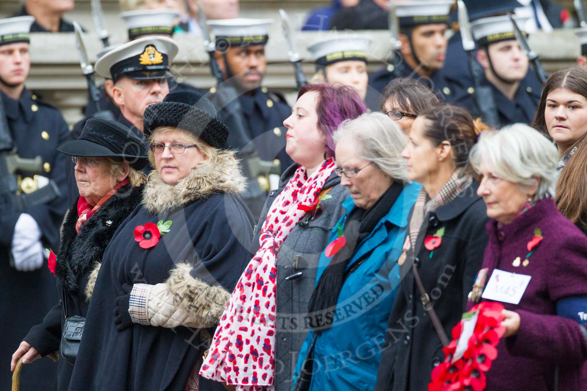 Remembrance Sunday at the Cenotaph 2015: Group M45, Romany & Traveller Society.
Cenotaph, Whitehall, London SW1,
London,
Greater London,
United Kingdom,
on 08 November 2015 at 12:19, image #1688