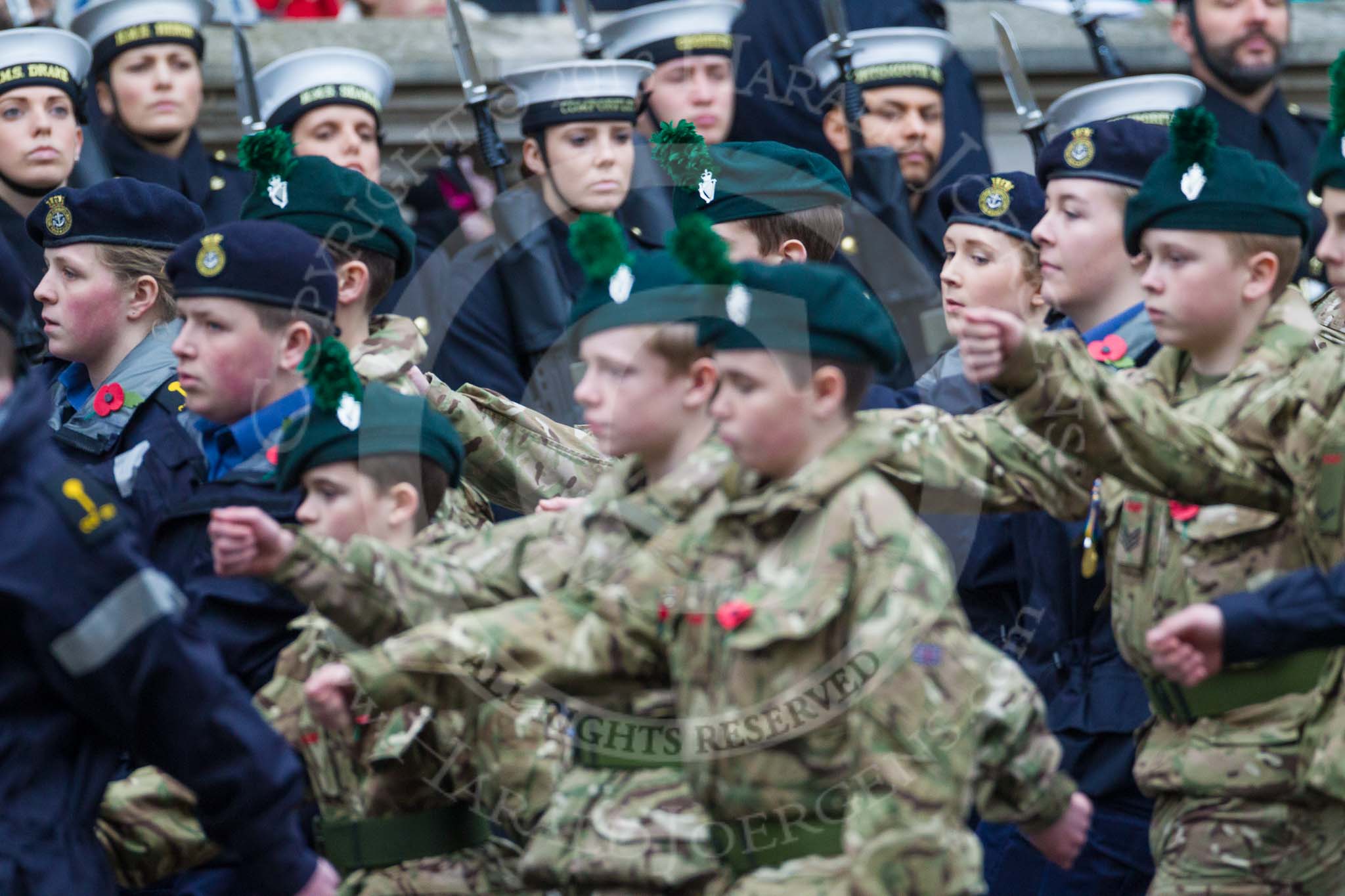 Remembrance Sunday at the Cenotaph 2015: Group M46, Sea Cadet Corps.
Cenotaph, Whitehall, London SW1,
London,
Greater London,
United Kingdom,
on 08 November 2015 at 12:20, image #1694