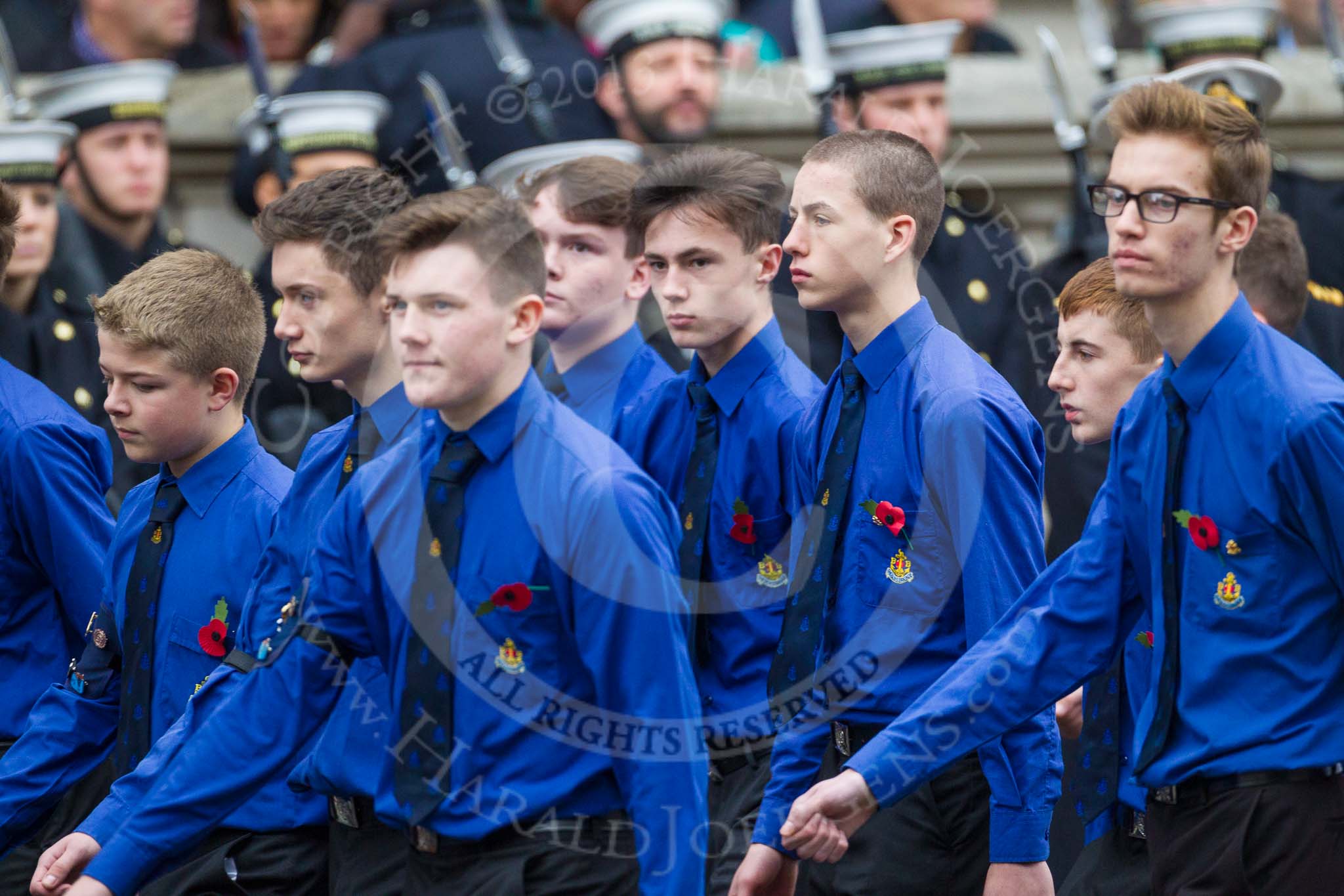 Remembrance Sunday at the Cenotaph 2015: Group M52, Boys Brigade.
Cenotaph, Whitehall, London SW1,
London,
Greater London,
United Kingdom,
on 08 November 2015 at 12:21, image #1740