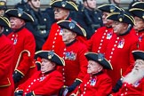 Remembrance Sunday at the Cenotaph 2015: Group B43, Royal Hospital Chelsea.
Cenotaph, Whitehall, London SW1,
London,
Greater London,
United Kingdom,
on 08 November 2015 at 11:45, image #347