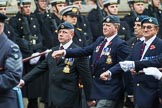 Remembrance Sunday at the Cenotaph 2015: C2, Royal Air Force Regiment Association.
Cenotaph, Whitehall, London SW1,
London,
Greater London,
United Kingdom,
on 08 November 2015 at 11:47, image #426