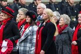 Remembrance Sunday at the Cenotaph 2015: Group D15, War Widows Association.
Cenotaph, Whitehall, London SW1,
London,
Greater London,
United Kingdom,
on 08 November 2015 at 11:54, image #668