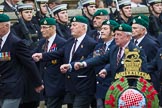 Remembrance Sunday at the Cenotaph 2015: Group E1, Royal Marines Association.
Cenotaph, Whitehall, London SW1,
London,
Greater London,
United Kingdom,
on 08 November 2015 at 11:58, image #791