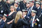 Remembrance Sunday at the Cenotaph 2015: Group E13, HMS Tiger Association.
Cenotaph, Whitehall, London SW1,
London,
Greater London,
United Kingdom,
on 08 November 2015 at 12:00, image #871