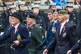 Remembrance Sunday at the Cenotaph 2015: Group F13, National Service Veterans Alliance.
Cenotaph, Whitehall, London SW1,
London,
Greater London,
United Kingdom,
on 08 November 2015 at 12:05, image #1060