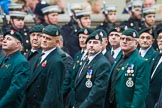 Remembrance Sunday at the Cenotaph 2015: Group A2, Royal Green Jackets Association.
Cenotaph, Whitehall, London SW1,
London,
Greater London,
United Kingdom,
on 08 November 2015 at 12:08, image #1175