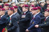Remembrance Sunday at the Cenotaph 2015: Group A14, 4 Company Association (Parachute Regiment).
Cenotaph, Whitehall, London SW1,
London,
Greater London,
United Kingdom,
on 08 November 2015 at 12:11, image #1284