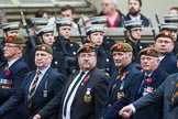 Remembrance Sunday at the Cenotaph 2015: Group A27, The King's Own Royal Border Regiment.
Cenotaph, Whitehall, London SW1,
London,
Greater London,
United Kingdom,
on 08 November 2015 at 12:13, image #1361