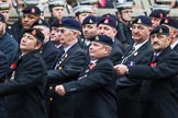 Remembrance Sunday at the Cenotaph 2015: Group A28, The Staffordshire Regiment.
Cenotaph, Whitehall, London SW1,
London,
Greater London,
United Kingdom,
on 08 November 2015 at 12:13, image #1382