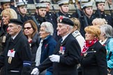 Remembrance Sunday at the Cenotaph 2015: Group M5, Evacuees Reunion Association.
Cenotaph, Whitehall, London SW1,
London,
Greater London,
United Kingdom,
on 08 November 2015 at 12:15, image #1446