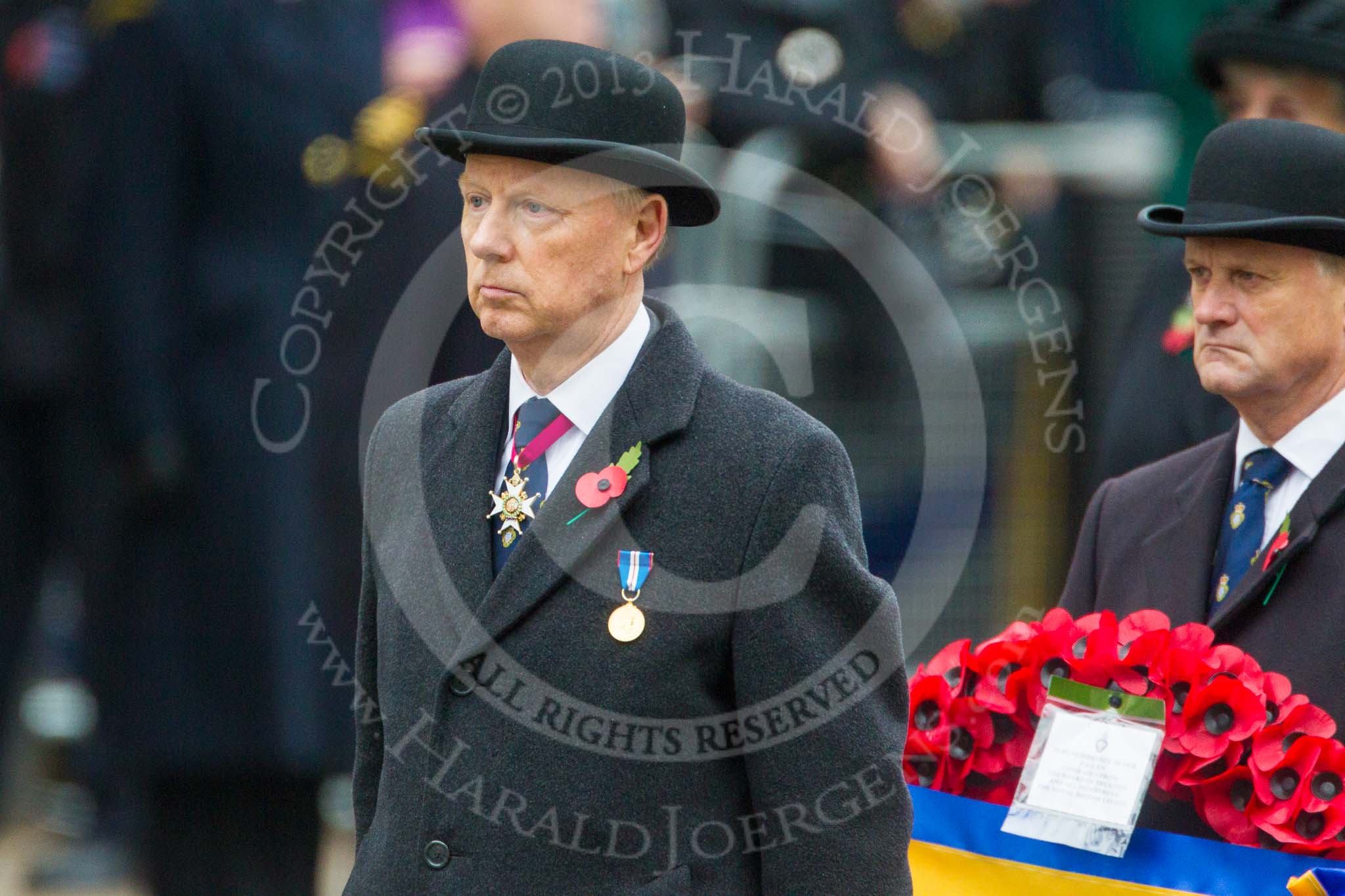 Remembrance Sunday at the Cenotaph 2015: Vice  Admiral  Peter  Wilkinson, President of the Royal British Legion. Image #325, 08 November 2015 11:22 Whitehall, London, UK