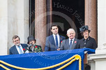 Remembrance Sunday at the Cenotaph 2015: Guests on one of the balconies of the Foreign- and Commonwealth Office Building. Image #32, 08 November 2015 10:19 Whitehall, London, UK