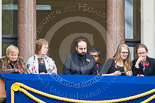 Remembrance Sunday at the Cenotaph 2015: Guests on one of the balconies of the Foreign- and Commonwealth Office Building. Image #35, 08 November 2015 10:19 Whitehall, London, UK