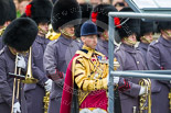 Remembrance Sunday at the Cenotaph 2015: Drum Major D P Thomas, Grenadier Guards. Image #51, 08 November 2015 10:27 Whitehall, London, UK