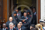 Remembrance Sunday at the Cenotaph 2015: The High Commissioners or their representatives leaving the Foreign- and Commonwealth Office. Image #95, 08 November 2015 10:55 Whitehall, London, UK
