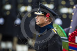 Remembrance Sunday at the Cenotaph 2015: HRH The Earl of Wessex (Prince Edward) in the Uniform of a Royal Honorary Colonel of The Royal Wessex Yeomanry, standing at the Cenotaph. Image #143, 08 November 2015 10:59 Whitehall, London, UK