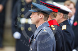 Remembrance Sunday at the Cenotaph 2015: HRH The Duke of Cambridge, HRH Prince Harry, and HRH The Duke of York after laying their wreaths at the Cenotaph. Image #195, 08 November 2015 11:05 Whitehall, London, UK