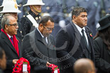 Remembrance Sunday at the Cenotaph 2015: The High Commissioner of Bangladesh, the High Commissioner of Fiji, and the Acting High Commissioner of Tonga. Image #232, 08 November 2015 11:09 Whitehall, London, UK