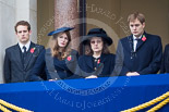 Remembrance Sunday at the Cenotaph 2015: Guests watching the ceremony from one of the balconies of the Foreign- and Commonwealth Office. Image #256, 08 November 2015 11:11 Whitehall, London, UK