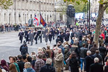Remembrance Sunday at the Cenotaph 2015: Regent Hall Salvation Army conduct their annual service of Remembrance at the Cenotaph. Regent Hall is the only church on Oxford Street in Central London, they pay their respects, as a local presence, separately from the national representatives that take part in the official March Past. Image #384, 08 November 2015 13:07 Whitehall, London, UK