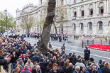 Remembrance Sunday at the Cenotaph 2015: Regent Hall Salvation Army conduct their annual service of Remembrance at the Cenotaph. Regent Hall is the only church on Oxford Street in Central London, they pay their respects, as a local presence, separately from the national representatives that take part in the official March Past. Image #389, 08 November 2015 13:09 Whitehall, London, UK