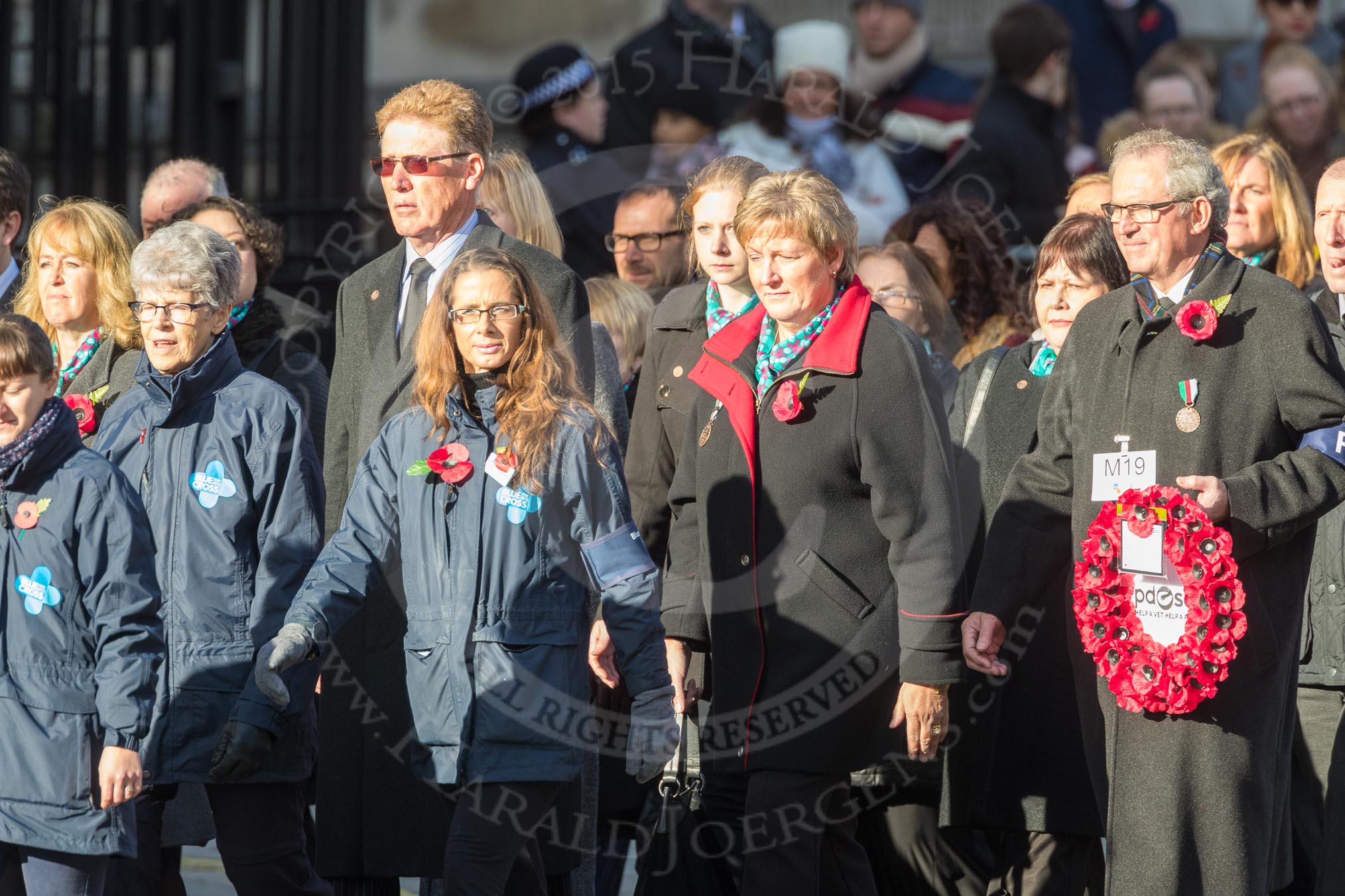 March Past, Remembrance Sunday at the Cenotaph 2016: M19 PDSA.
Cenotaph, Whitehall, London SW1,
London,
Greater London,
United Kingdom,
on 13 November 2016 at 13:16, image #2637