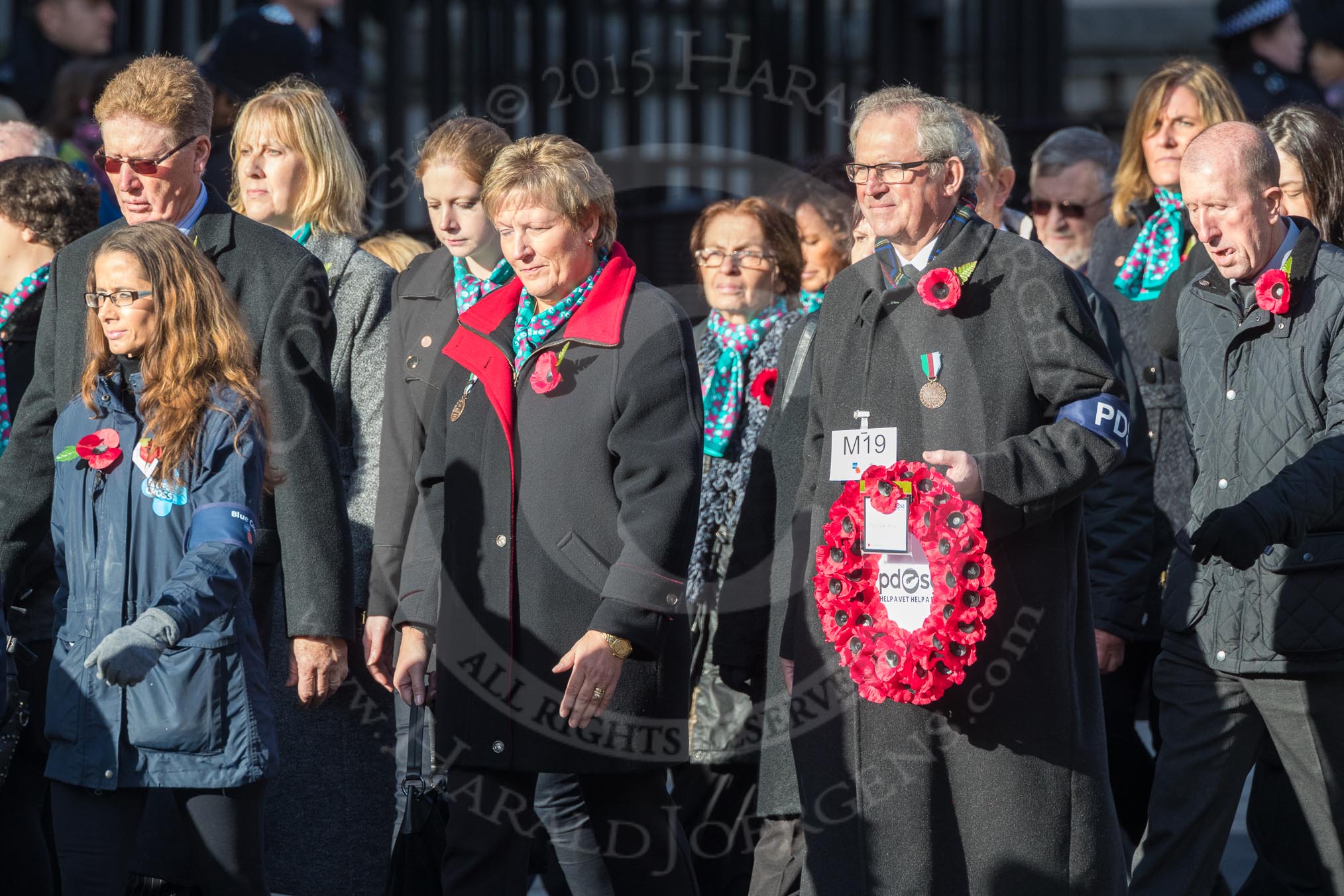 March Past, Remembrance Sunday at the Cenotaph 2016: M19 PDSA.
Cenotaph, Whitehall, London SW1,
London,
Greater London,
United Kingdom,
on 13 November 2016 at 13:16, image #2642