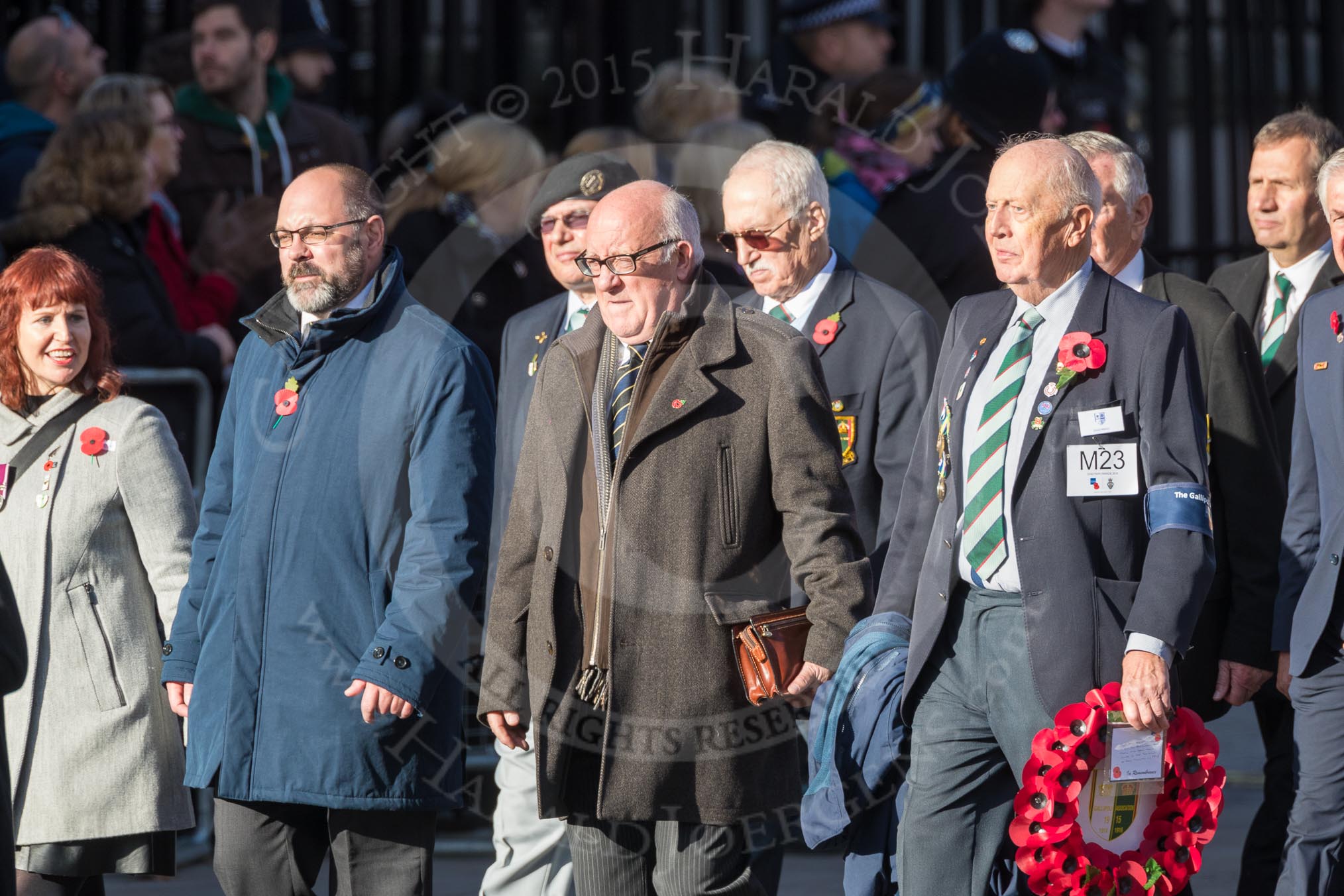 March Past, Remembrance Sunday at the Cenotaph 2016: M23 Gallipoli Association.
Cenotaph, Whitehall, London SW1,
London,
Greater London,
United Kingdom,
on 13 November 2016 at 13:16, image #2690