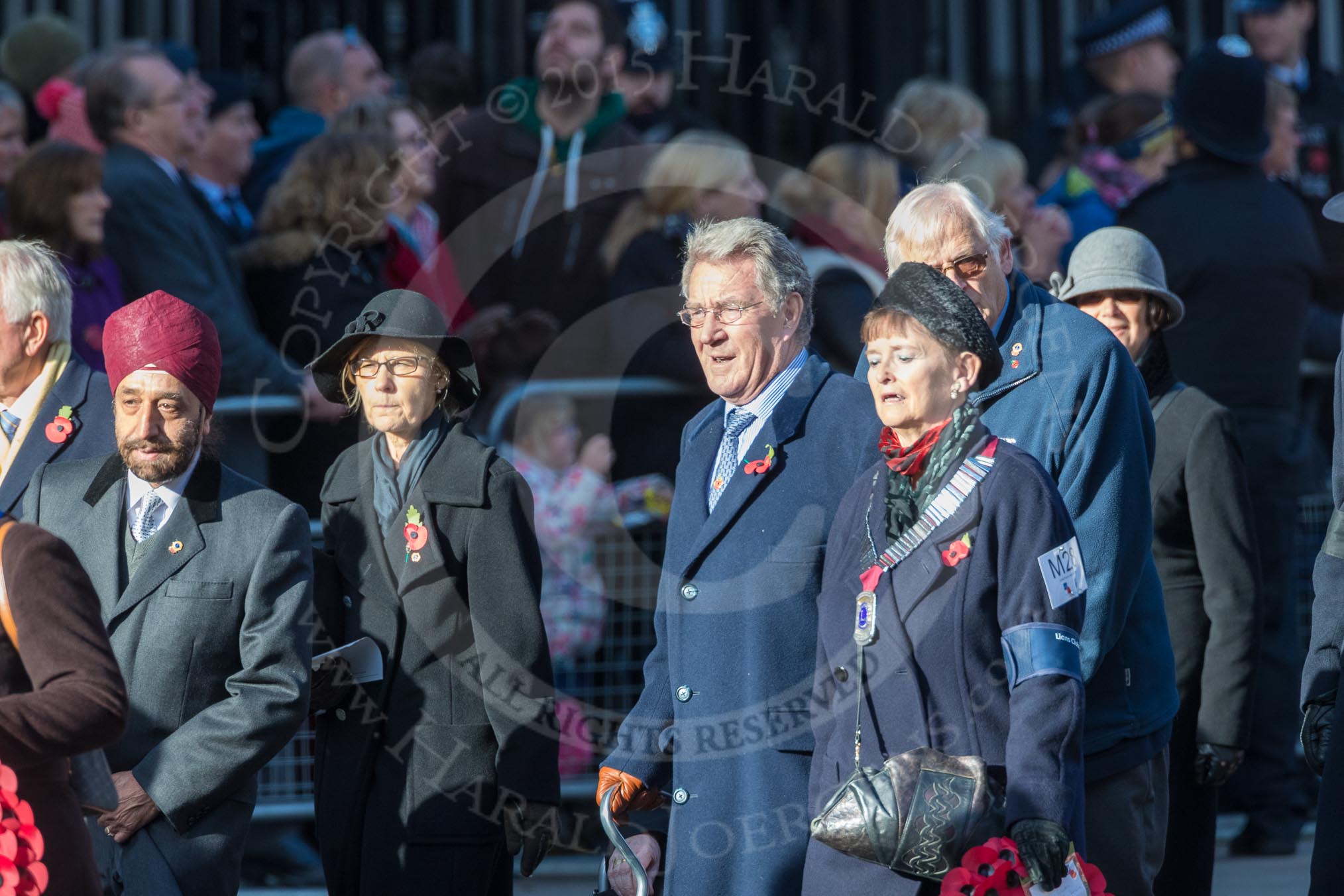 March Past, Remembrance Sunday at the Cenotaph 2016: M28 Lions Club International.
Cenotaph, Whitehall, London SW1,
London,
Greater London,
United Kingdom,
on 13 November 2016 at 13:17, image #2733