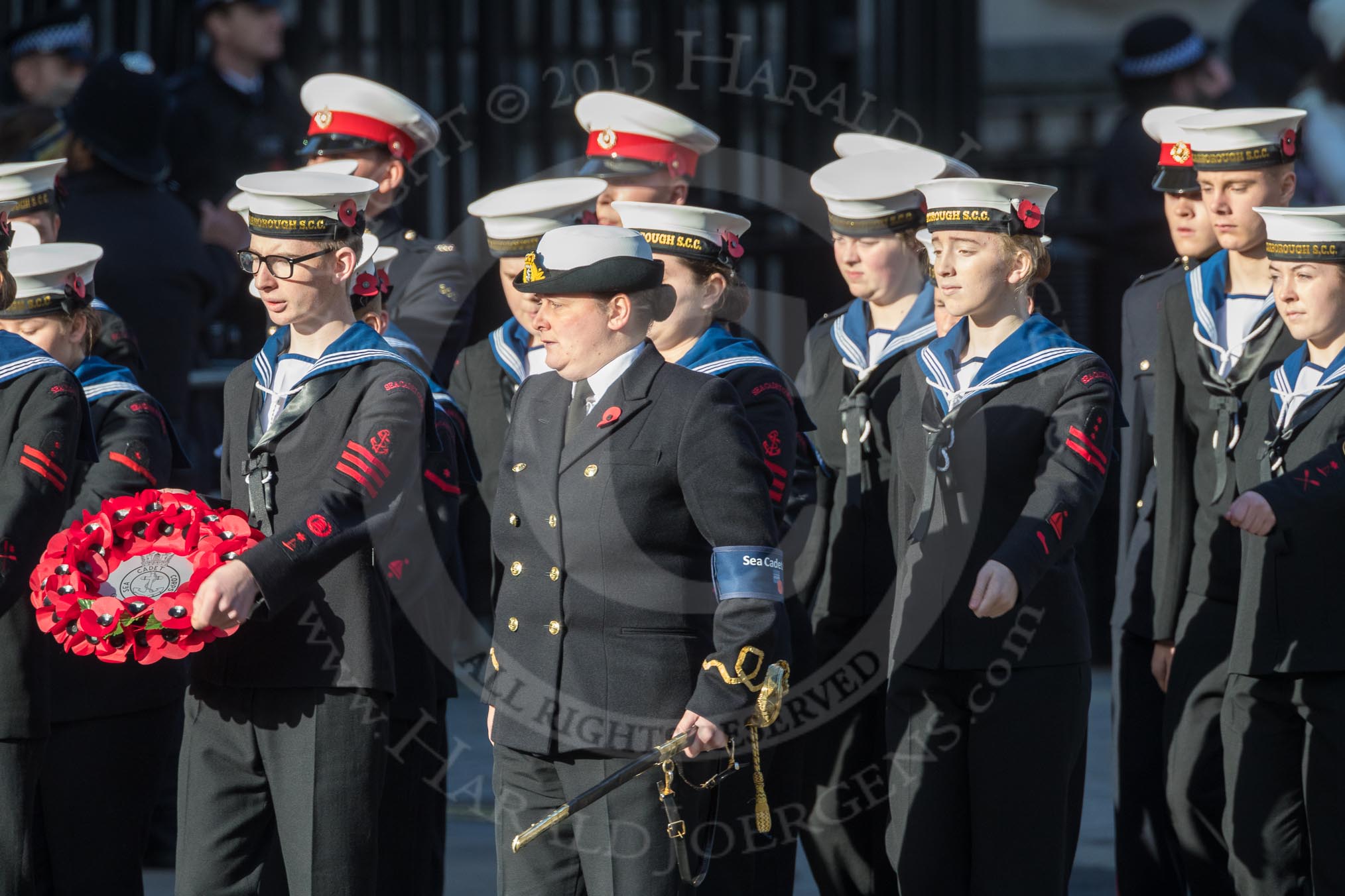 March Past, Remembrance Sunday at the Cenotaph 2016: M32 Army and combined Cadet Force.
Cenotaph, Whitehall, London SW1,
London,
Greater London,
United Kingdom,
on 13 November 2016 at 13:17, image #2791