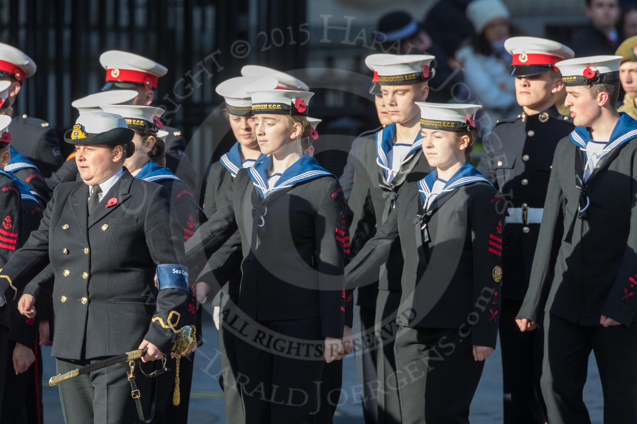 March Past, Remembrance Sunday at the Cenotaph 2016: M32 Army and combined Cadet Force.
Cenotaph, Whitehall, London SW1,
London,
Greater London,
United Kingdom,
on 13 November 2016 at 13:17, image #2793