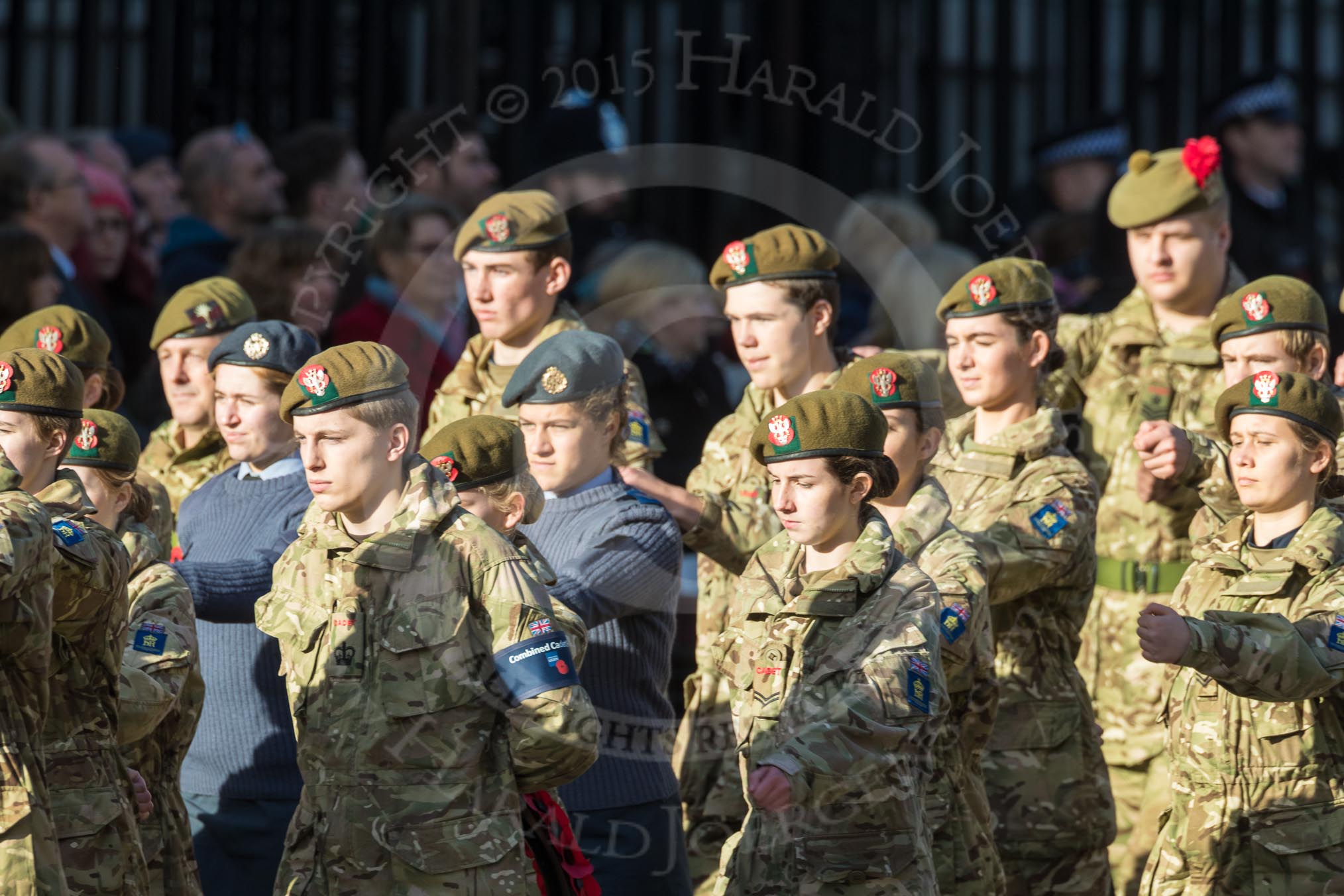 March Past, Remembrance Sunday at the Cenotaph 2016: M32 Army and combined Cadet Force.
Cenotaph, Whitehall, London SW1,
London,
Greater London,
United Kingdom,
on 13 November 2016 at 13:18, image #2804