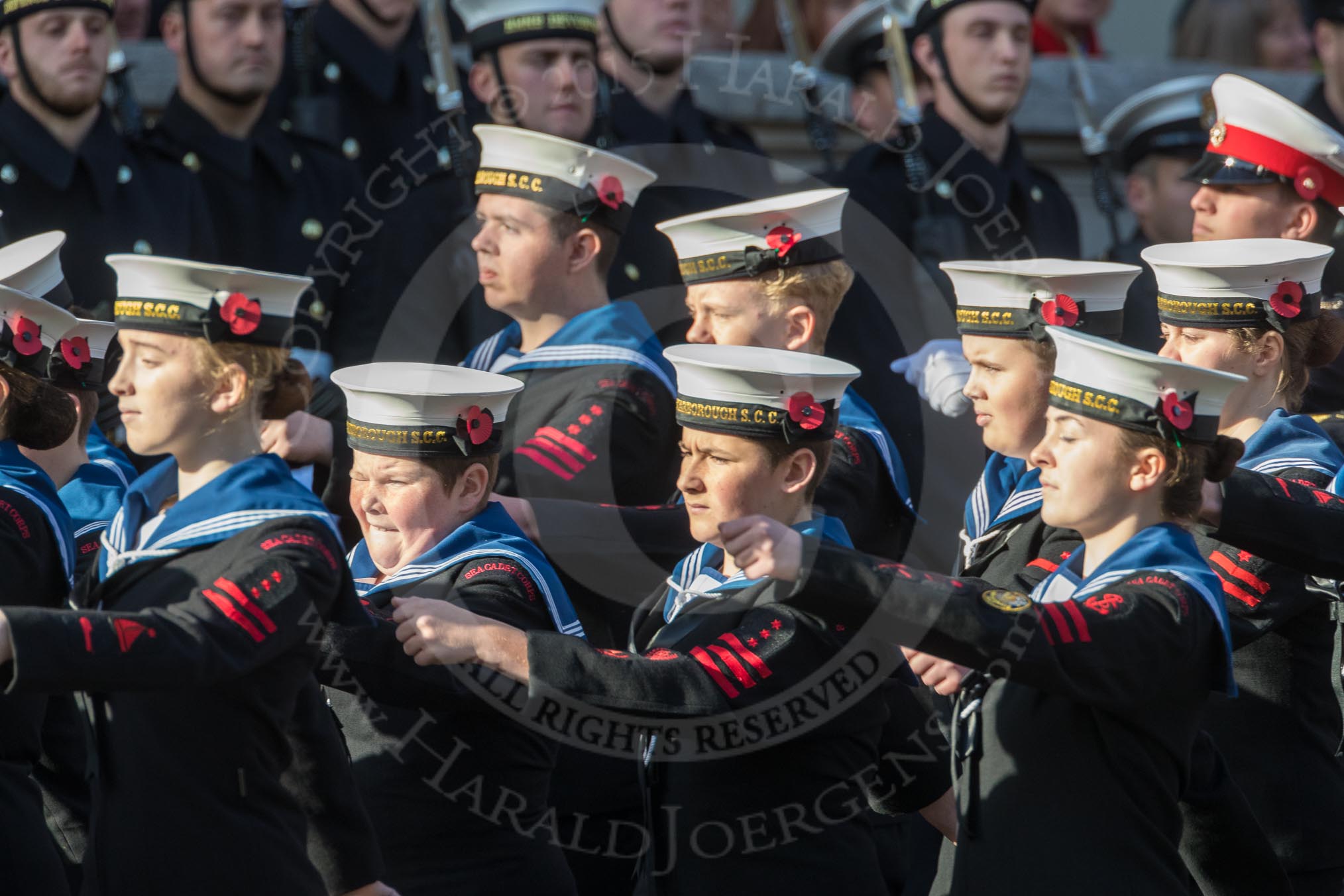 March Past, Remembrance Sunday at the Cenotaph 2016: M32 Army and combined Cadet Force.
Cenotaph, Whitehall, London SW1,
London,
Greater London,
United Kingdom,
on 13 November 2016 at 13:18, image #2817