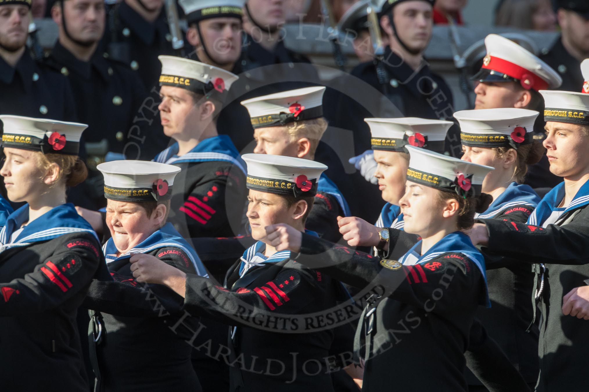 March Past, Remembrance Sunday at the Cenotaph 2016: M32 Army and combined Cadet Force.
Cenotaph, Whitehall, London SW1,
London,
Greater London,
United Kingdom,
on 13 November 2016 at 13:18, image #2818