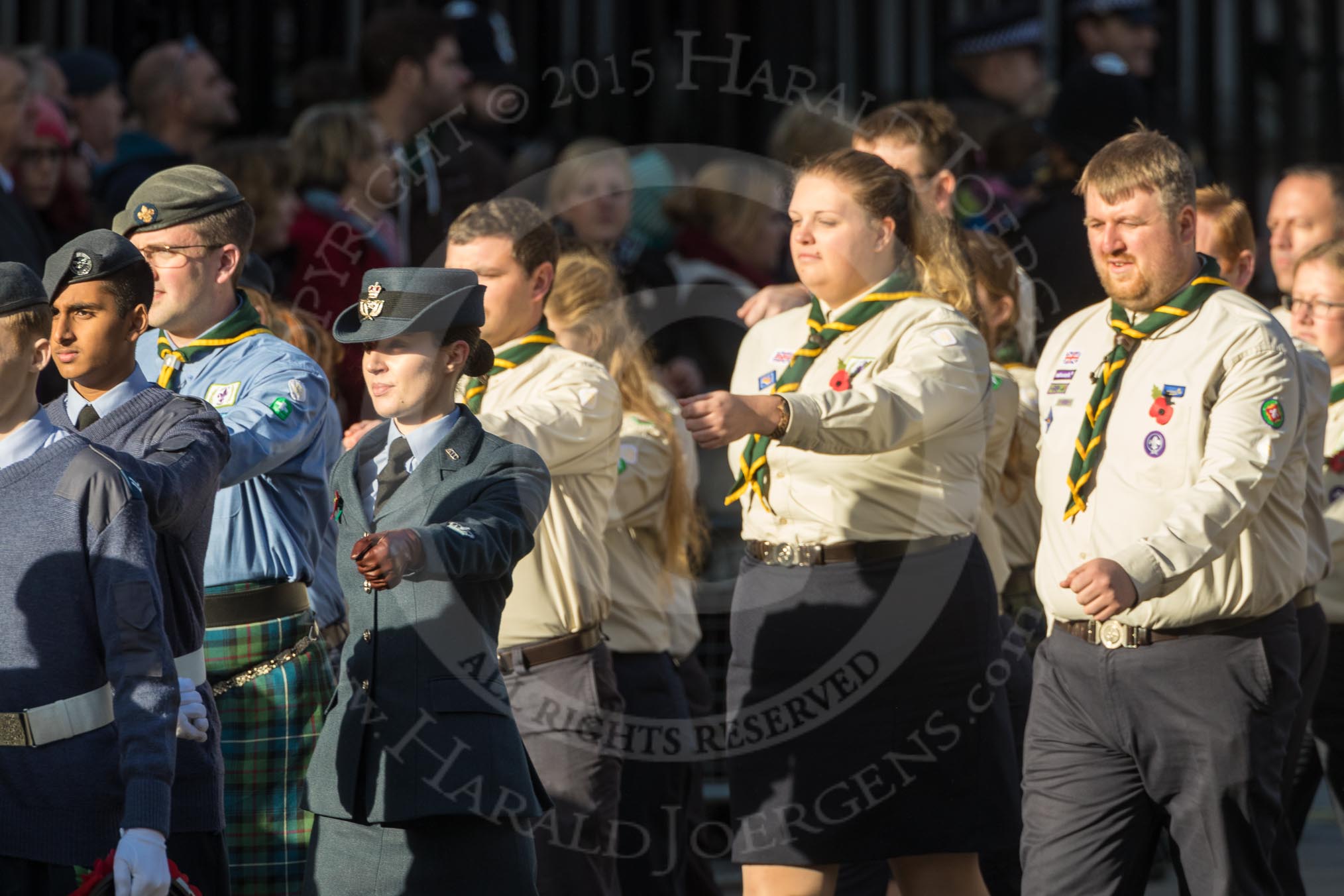 March Past, Remembrance Sunday at the Cenotaph 2016: M33 Scout Association.
Cenotaph, Whitehall, London SW1,
London,
Greater London,
United Kingdom,
on 13 November 2016 at 13:18, image #2841