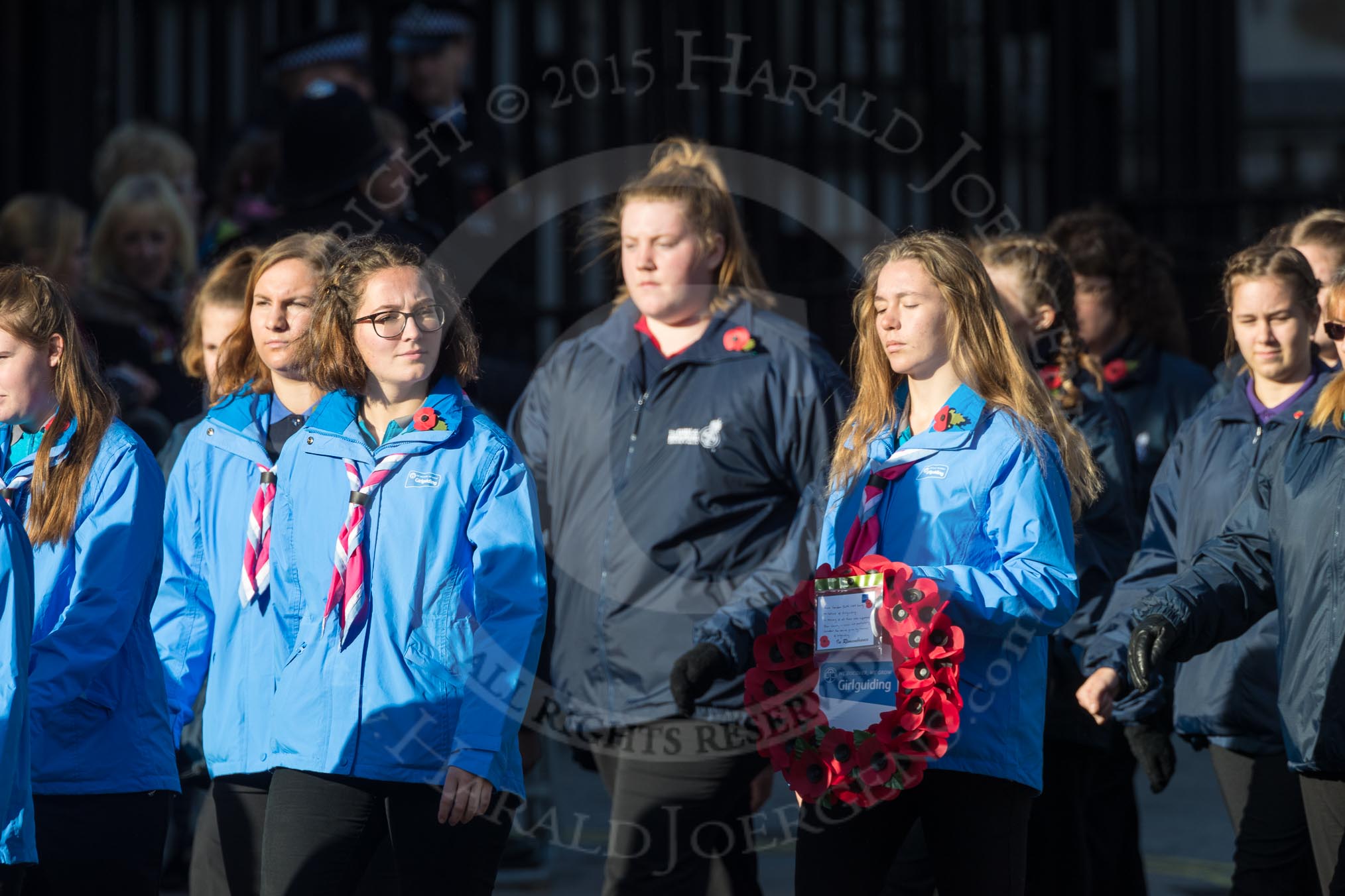 March Past, Remembrance Sunday at the Cenotaph 2016: M35 Girls Brigade England & Wales.
Cenotaph, Whitehall, London SW1,
London,
Greater London,
United Kingdom,
on 13 November 2016 at 13:18, image #2863