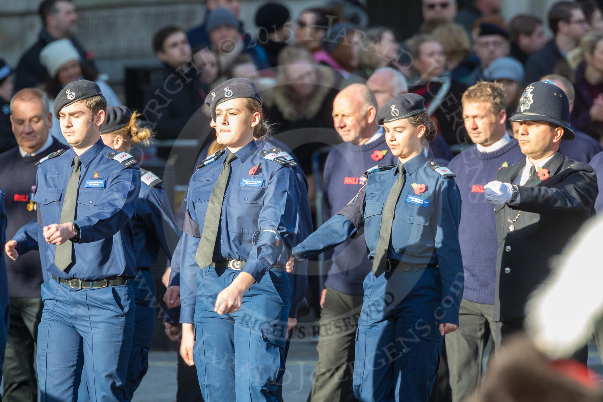 March Past, Remembrance Sunday at the Cenotaph 2016: M40 Richmond Volunteer Police Cadets.
Cenotaph, Whitehall, London SW1,
London,
Greater London,
United Kingdom,
on 13 November 2016 at 13:19, image #2944