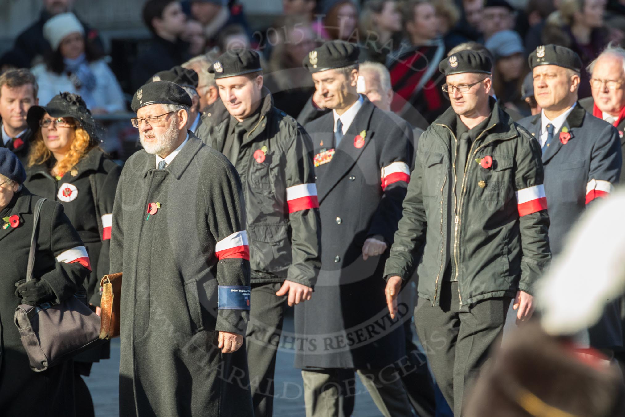 March Past, Remembrance Sunday at the Cenotaph 2016: M42 SPPW - Friends of Polish Veterans Association.
Cenotaph, Whitehall, London SW1,
London,
Greater London,
United Kingdom,
on 13 November 2016 at 13:19, image #2977
