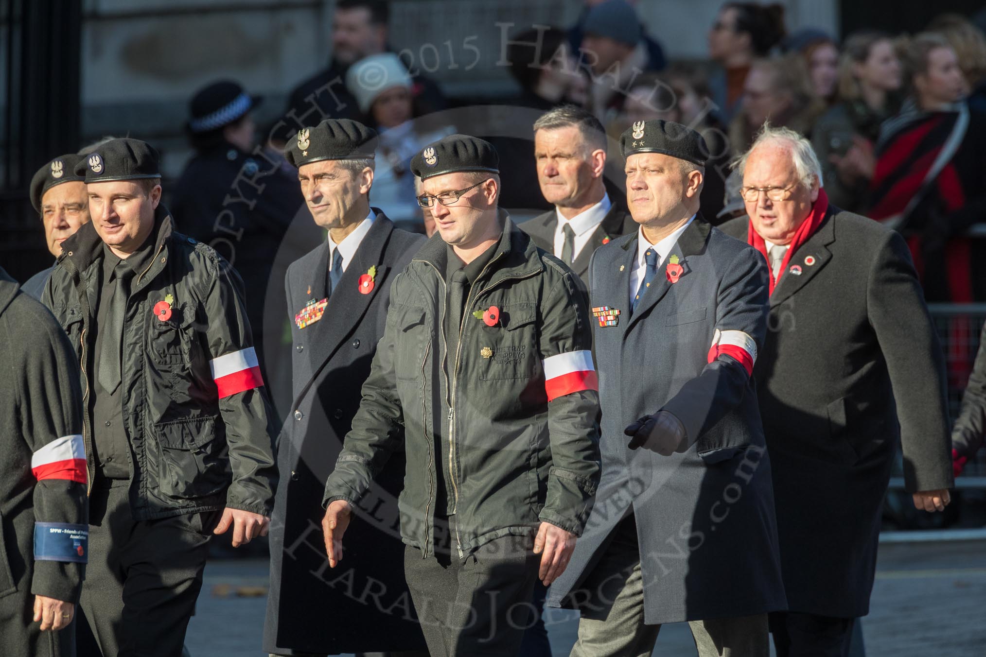 March Past, Remembrance Sunday at the Cenotaph 2016: M42 SPPW - Friends of Polish Veterans Association.
Cenotaph, Whitehall, London SW1,
London,
Greater London,
United Kingdom,
on 13 November 2016 at 13:19, image #2981