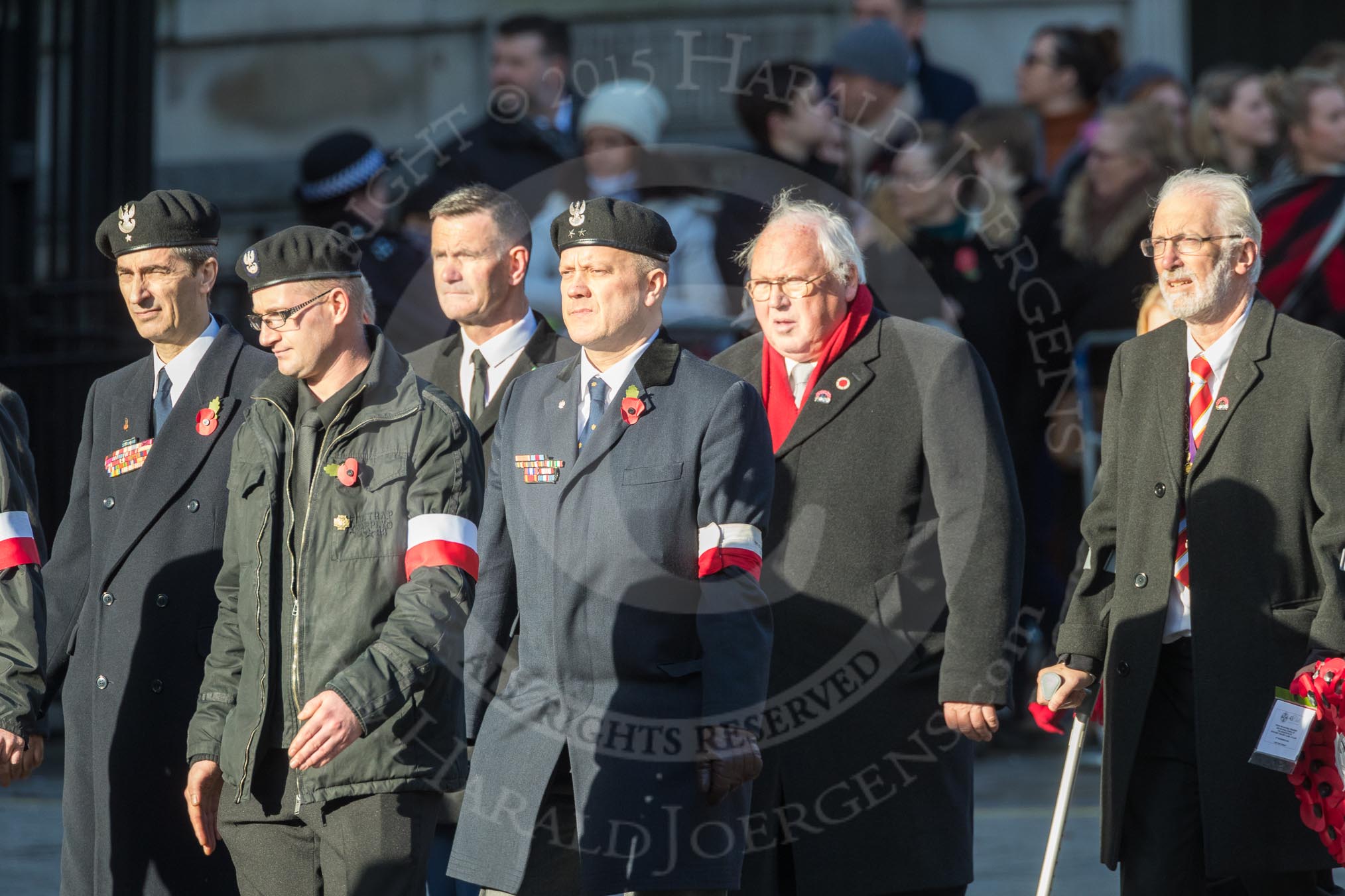 March Past, Remembrance Sunday at the Cenotaph 2016: M42 SPPW - Friends of Polish Veterans Association.
Cenotaph, Whitehall, London SW1,
London,
Greater London,
United Kingdom,
on 13 November 2016 at 13:19, image #2983