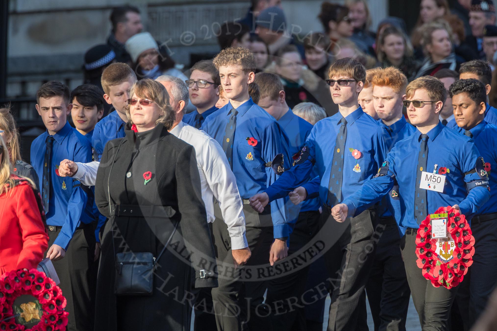March Past, Remembrance Sunday at the Cenotaph 2016: M50 The Boys’ Brigade.
Cenotaph, Whitehall, London SW1,
London,
Greater London,
United Kingdom,
on 13 November 2016 at 13:20, image #3039