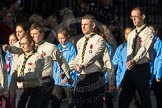 March Past, Remembrance Sunday at the Cenotaph 2016: M33 Scout Association.
Cenotaph, Whitehall, London SW1,
London,
Greater London,
United Kingdom,
on 13 November 2016 at 13:18, image #2851