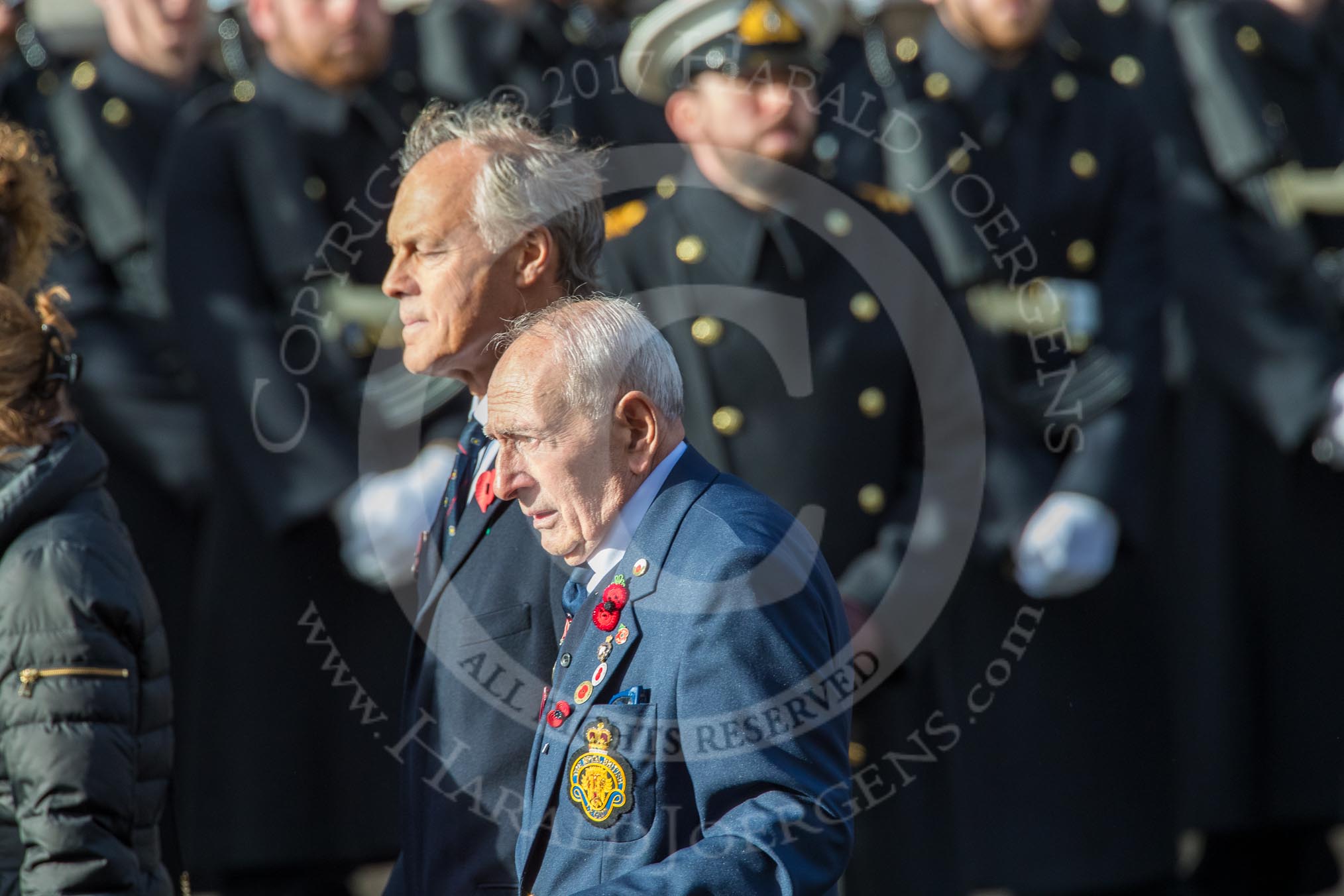 Burma Star Association (Group F30, 29 members) during the Royal British Legion March Past on Remembrance Sunday at the Cenotaph, Whitehall, Westminster, London, 11 November 2018, 11:55.