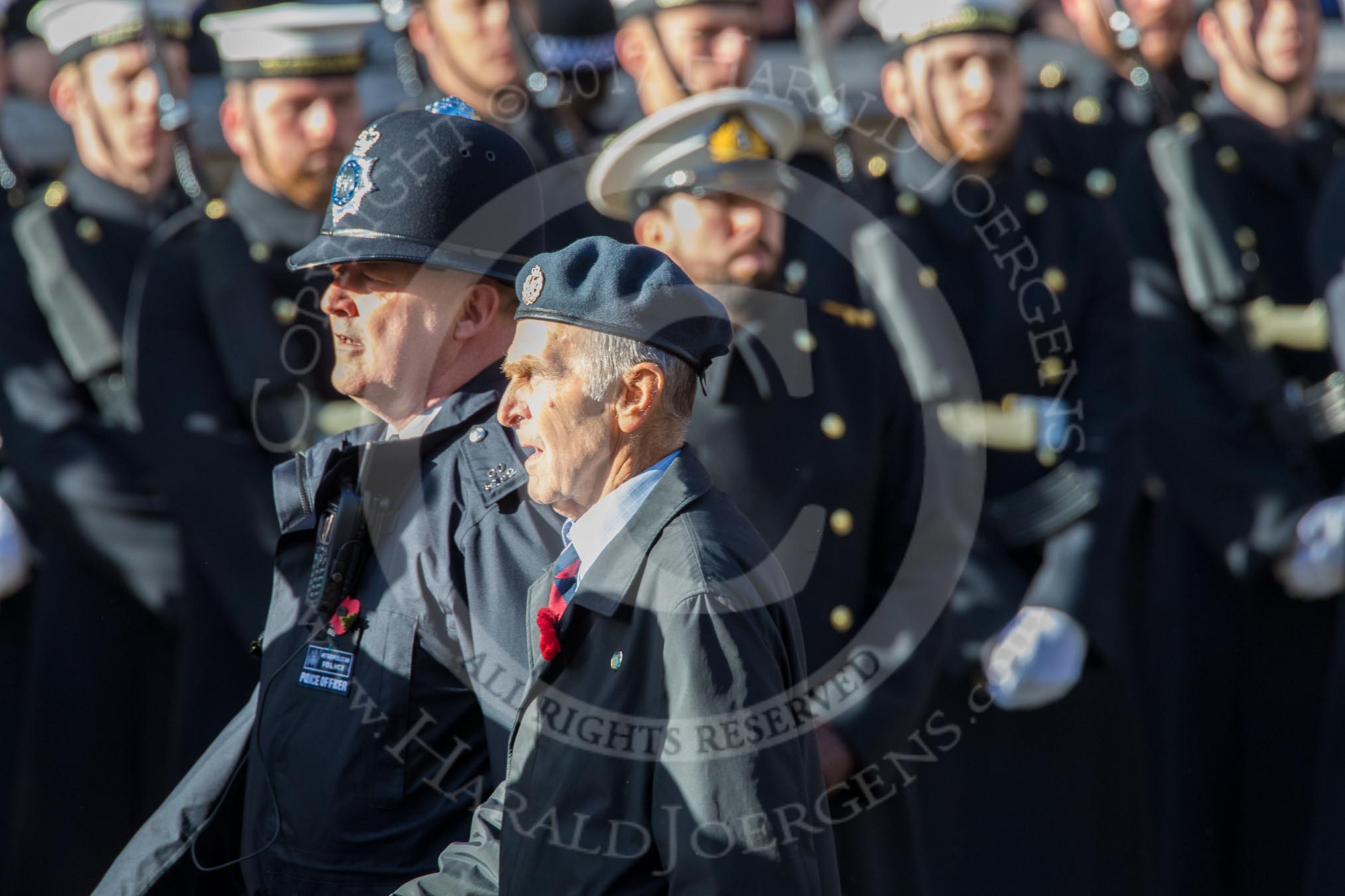??? during the Royal British Legion March Past on Remembrance Sunday at the Cenotaph, Whitehall, Westminster, London, 11 November 2018, 11:59.