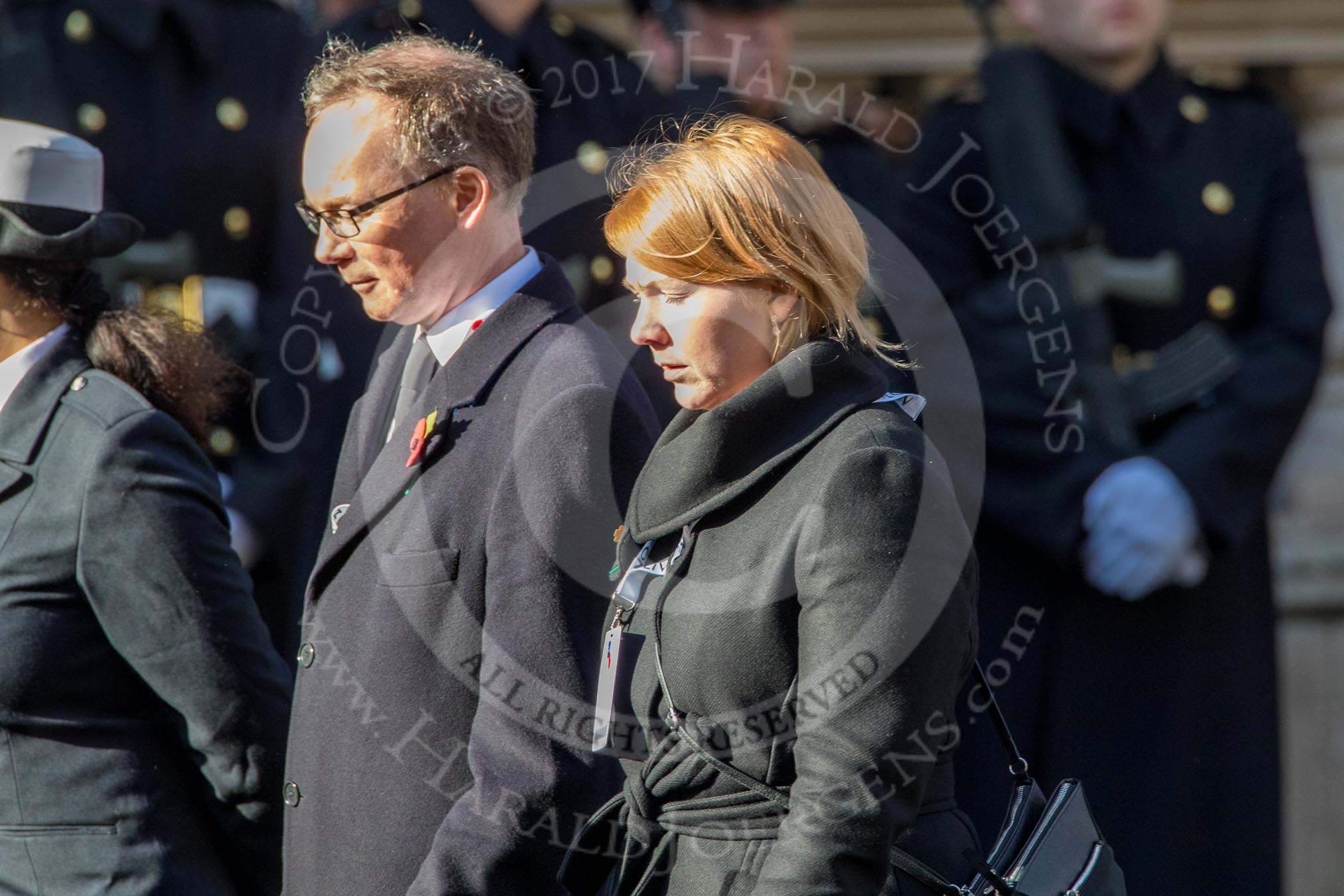 The British Resistance - Coleshill Auxiliary Research Team (Group D25, 14 members) during the Royal British Legion March Past on Remembrance Sunday at the Cenotaph, Whitehall, Westminster, London, 11 November 2018, 12:24.
